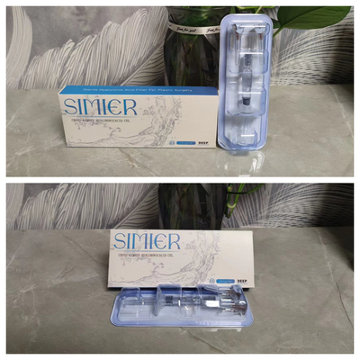 횡단 연결 된 나트륨 히알루네이트 젤 1ml 2ml 히알루론산 코 필러
