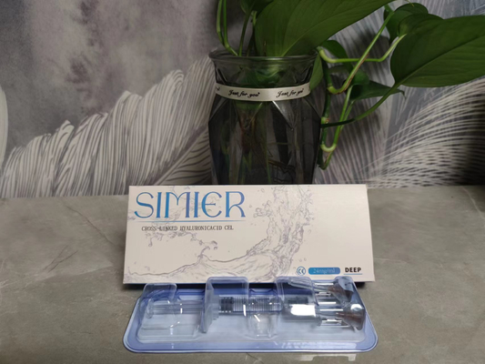 횡단 연결 된 나트륨 히알루네이트 젤 1ml 2ml 히알루론산 코 필러