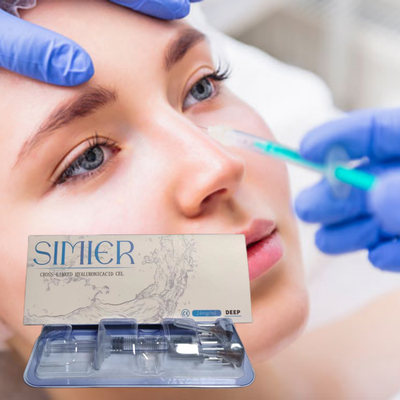 횡단 연결 된 나트륨 히알루네이트 젤 1ml 2ml 히알루론산 코 필러