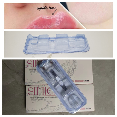 크로스 링크 된 히알루론산 립 얼굴 2ml 피부 필러