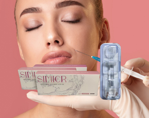 젤 크로스 링크 된 히알루론산 립 필러 안티 주름 1ml 2ml