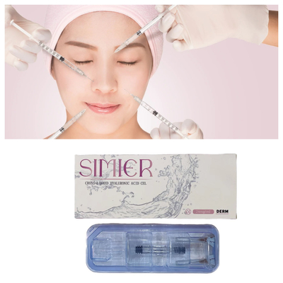 피부 관리 크로스 링크 된 히알루론산 얼굴 주입 1ml 2ml 피부 필러